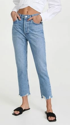 Promo 🧨 AGOLDE Riley Crop 👖 Jeans Haven 🛒