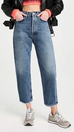 Best Sale ๐ AGOLDE 90's Crop: Mid Rise Loose Straight ๐ Jeans Oblique ๐