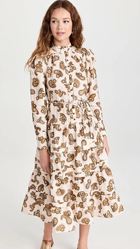 New π Alemais Mia Midi π Dress Cream Paisley βοΈ 3 New π Alemais Mia Midi π Dress Cream Paisley βοΈ