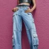 Cheap ✨ Alice + Olivia Cay Baggy Denim Cargo 👖 Jeans Brea Blue 🥰 -BAUM UND PFERDGARTEN SHOP alice465771ef9a 1670521172229 2 0. UX540 . QL90