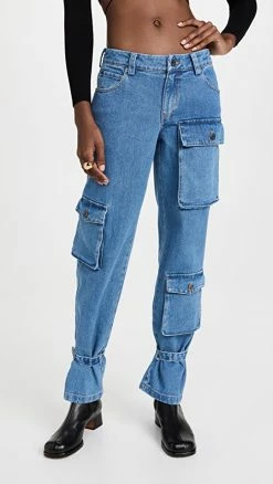 Best deal 🎉 BARDOT Denim Cargo Pants Vintage ✨ -BAUM UND PFERDGARTEN SHOP bardt30009114e5 1666098737456 2 0. UX540 . QL90