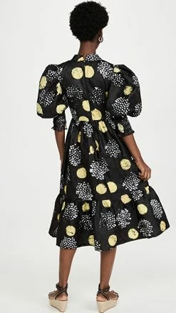 Flash Sale 🎁 Busayo Kehinde 👗 Dress Black + Yellow And White 🧨 -BAUM UND PFERDGARTEN SHOP bsayo300151d3b2 1644010696380 2 0. UX540 . QL90