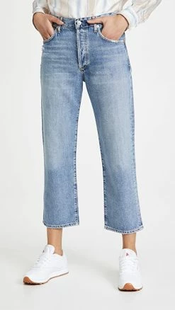 Coupon ๐ Citizens Of Humanity Emery Crop Relaxed Straight ๐ Jeans Old Blue โ