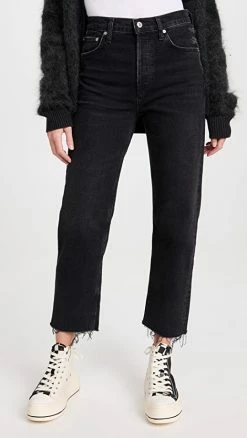 Buy ๐คฉ Citizens Of Humanity Florence Wide Straight ๐ Jeans Stormy ๐ฅ