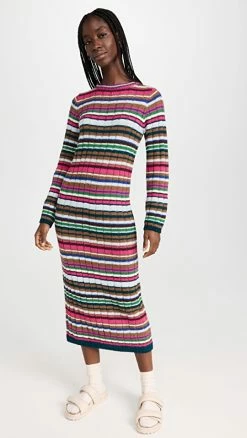 Outlet 🥰 Eleven Six Caroline Sweater 👗 Dress Multicolor Stripe 🌟