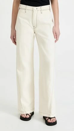 Best deal 🥰 FRAME Le Baggy Palazzo Pants Chalked 🎁