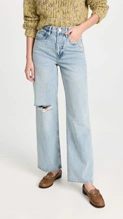 Hot Sale ⭐ FRAME Le High N Tight Wide Leg 👖 Jeans Bilson Rips 😍