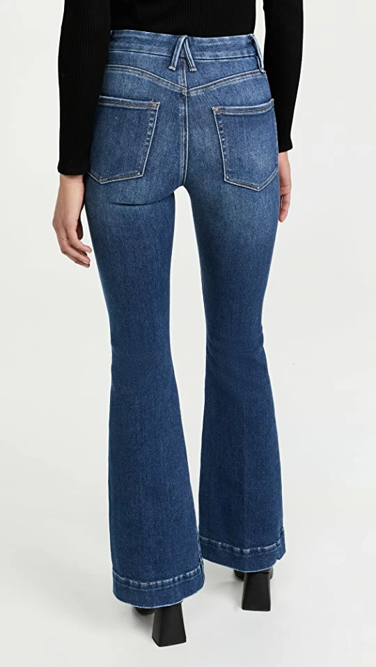 New ๐ Good American Good Legs Flare Deep V Back ๐ Jeans Blue843 ๐ 4 New ๐ Good American Good Legs Flare Deep V Back ๐ Jeans Blue843 ๐ - Image 2
