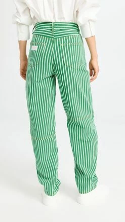 Wholesale 🎁 GANNI Stripe Denim Stary 👖 Jeans Kelly Green 🎉 -BAUM UND PFERDGARTEN SHOP ganni3178110458 1668454489070 2 0. UX540 . QL90