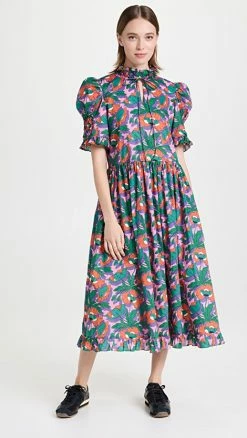 Cheap ⭐ HORROR VACUI Leandra 👗 Dress Butterfield Poppy 🔔