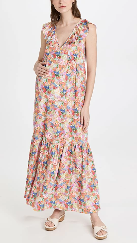 Outlet π Ingrid & Isabel Ruffle Sleeve Tiered Maxi π Dress Garden π 3 Outlet π Ingrid & Isabel Ruffle Sleeve Tiered Maxi π Dress Garden π