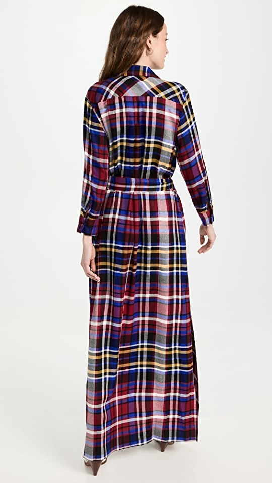 Best Sale โค๏ธ L'AGENCE Cameron Long ๐ Shirt ๐ Dress Multi Scarf Plaid ๐ 4 Best Sale โค๏ธ L'AGENCE Cameron Long ๐ Shirt ๐ Dress Multi Scarf Plaid ๐ - Image 2