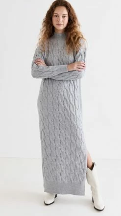 Cheapest 🎉 Line & Dot Dorothy Sweater 👗 Dress Grey 😉