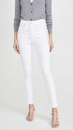 Best Sale 😍 Madewell 10'' High Rise Skinny 👖 Jeans Pure White ⌛