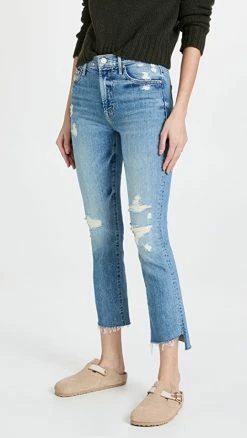 Best deal 😍 MOTHER The Insider Crop Step Fray 👖 Jeans Holy Melancholy 🎁