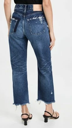 Top 10 ⌛ MOUSSY VINTAGE Wide Leg Straight Cut 👖 Jeans Blue 👏 -BAUM UND PFERDGARTEN SHOP mouss30184102c9 1647012404129 2 0. UX540 . QL90