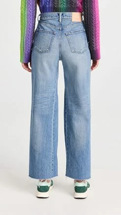 Best Pirce 💯 MOUSSY VINTAGE Riverview Wide Straight 👖 Jeans Blue 🛒 -BAUM UND PFERDGARTEN SHOP mouss302281a569 1667848592440 2 0. UX540 . QL90