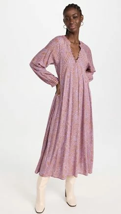 Best Sale 🎉 Natalie Martin Collection Fiore Maxi Shangri-La Print Orchid 😀