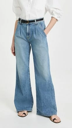 Budget 😀 Nili Lotan Flora Trouser 👖 Jeans Faded Wash 🔥