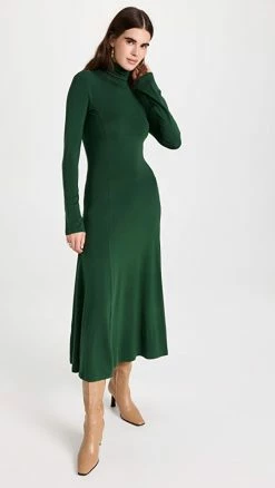 Brand new 🧨 Ninety Percent Arielle Stretch Gathered Shoulder Maxi 👗 Dress Pine 👏