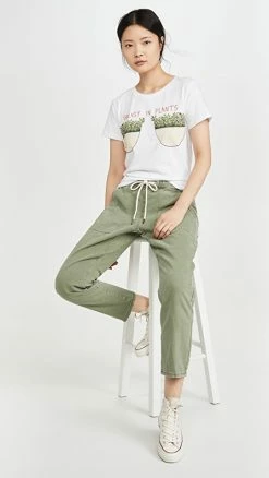 Buy 🧨 One Teaspoon Shabbies Drawstring Boyfriend 👖 Jeans Super Khaki 🎁