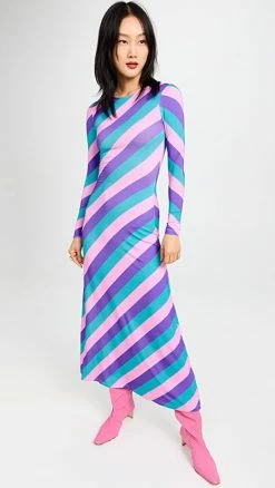 Buy 🤩 Olivia Rubin Rowen 👗 Dress Three Color Stripe ⌛