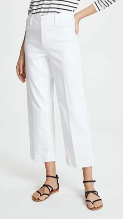 Top 10 🔔 PAIGE Nellie Culotte 👖 Jeans Crisp White 🔥