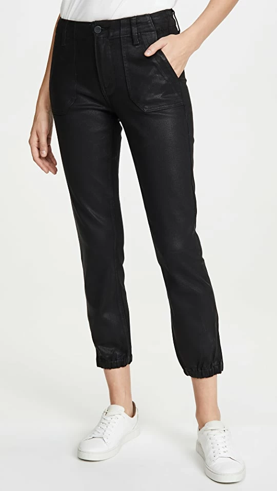 Cheap π PAIGE Mayslie Joggers Black Fog Luxe π§₯ Coated π€© 3 Cheap π PAIGE Mayslie Joggers Black Fog Luxe π§₯ Coated π€©