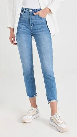 Discount 🎁 PAIGE Sarah Slim 👖 Jeans Laken Distressed 🌟