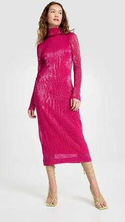 Cheap 🤩 Prabal Gurung Turtleneck 👗 Dress Fuschia 🎉 -BAUM UND PFERDGARTEN SHOP praba2031387760 1659382324591 2 0. UX540 . QL90