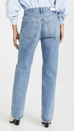 Promo 💯 RE/DONE 90s Rigid Comfy 👖 Jeans Sunfaded Destroy ✔️ -BAUM UND PFERDGARTEN SHOP redon305221b7b5 1633554461692 2 0. UX540 . QL90