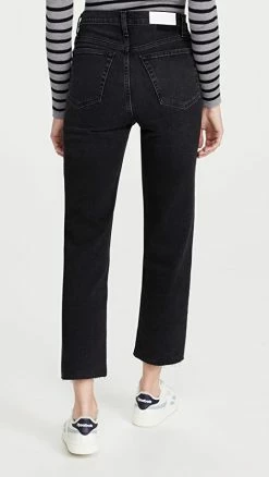 New 👏 RE/DONE 70S Stove Pipe Washed Noir 😍 -BAUM UND PFERDGARTEN SHOP redon3059877422 1630518098409 2 0. UX540 . QL90