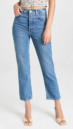 Cheapest ⭐ Reformation Cynthia High Rise Straight 👖 Jeans Colorado 👏