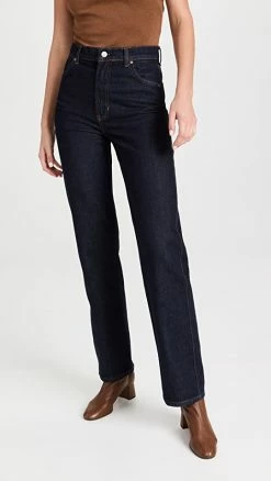 Promo 🥰 Reformation Cowboy High Rise Straight Long 👖 Jeans Rinse 🎉