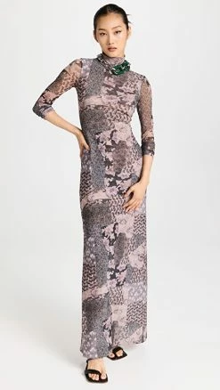 Best reviews of ๐งจ Rosetta Getty Long Sleeve Turtleneck ๐ Dress Multi ๐