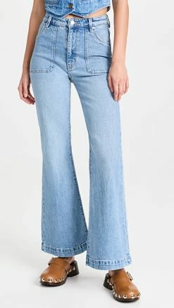 Cheapest 🔔 Rolla's East Coast Flare 👖 Jeans Mid Blue 🛒