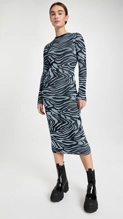 Cheap ๐ Stine Goya Chiara ๐ Dress Moirรฉe Blue ๐