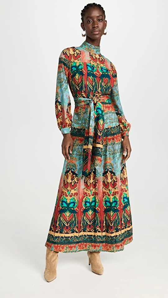 Coupon โจ Stella Jean Mock Neck Maxi ๐ Dress Red/Blue Multi ๐ 3 Coupon โจ Stella Jean Mock Neck Maxi ๐ Dress Red/Blue Multi ๐