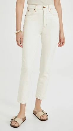 Buy 🎁 SLVRLAKE Beatnik Ankle 👖 Jeans Ivory 🎁