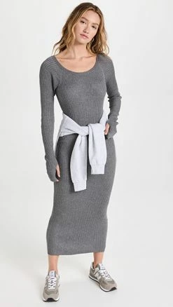 Buy ⌛ Splendid Blanca Sweater 👗 Dress Heather Charcoal ⭐