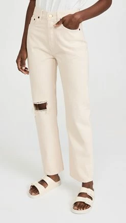 Best Pirce 🤩 Still Here Worn-In Childhood 👖 Jeans In Bone 😍