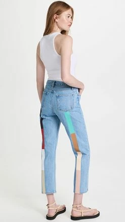 Buy 🔥 Still Here Mid-Century Rainbow Tate 👖 Jeans Vintage Blue 😉