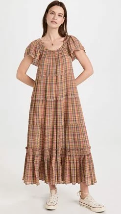 Best reviews of โ THE GREAT. The Nightingale ๐ Dress BRIGHT ๐ SUMMER PLAID ๐