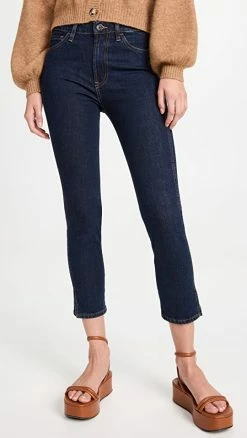 Cheapest 😍 3x1 Straight Crop Leg 👖 Jeans Tinted 🔔