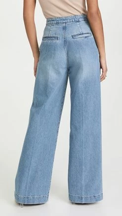 Top 10 ❤️ Triarchy Pleated Denim Trousers Light Indigo 🔔 -BAUM UND PFERDGARTEN SHOP triar3004311362 1648224856409 2 0. UX540 . QL90