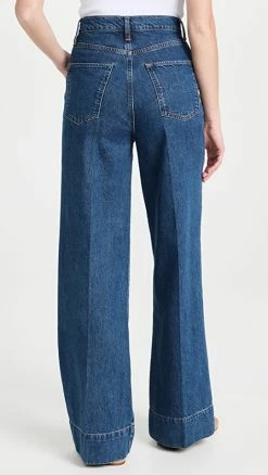 New 🎉 Triarchy Ms. Onassis Manhattan High Rise Wide Leg 👖 Jeans Medium Dark Indigo 👏 -BAUM UND PFERDGARTEN SHOP triar300511e778 1661364588899 2 0. UX540 . QL90