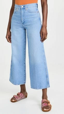 Wholesale ๐งจ Wrangler Worldwide High Rise Wide Leg ๐ Jeans Crystal Ice ๐